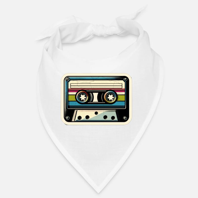 Retro Cassette Sticker Bandana