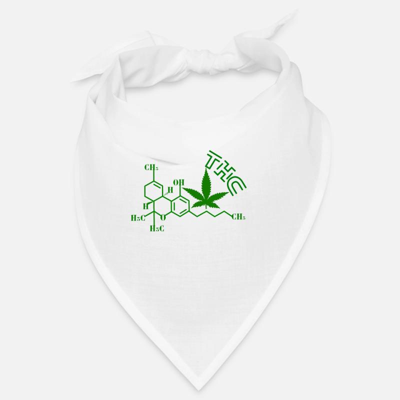 Structure moléculaire du THC Bandana