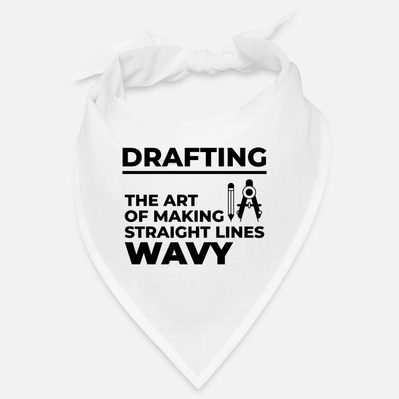 Architect Drafting Wavy Lines Construction Funny Bandana