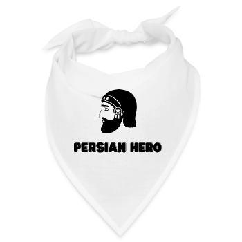 Koorosh - Persische Kunst - Iran - Bandana - Weiß - Vorne