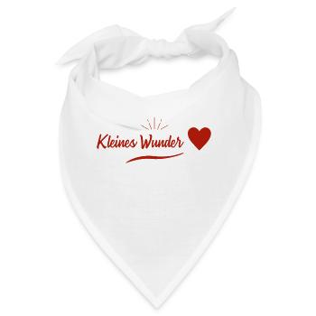SCHWANGERSCHAFT - Wunschkind - Bandana - Weiß - Vorne