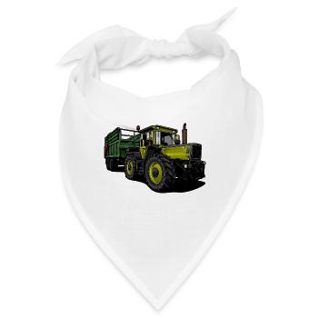 Traktor // Illustration - Bandana - Weiß - Vorne