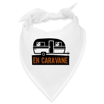 Mit dem Wohnwagen - Bandana - Weiß - Vorne