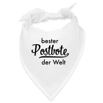 Bester Postbote - Bandana - Weiß - Vorne