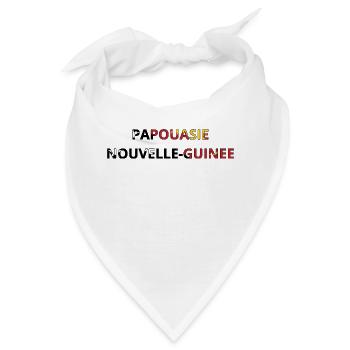 Flagge von Papua-Neuguinea - Bandana - Weiß - Vorne