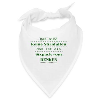 witzige lustige sprüche falten - Bandana - Weiß - Vorne
