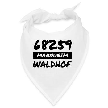 Mannheim Monnem Mannheimat - Bandana - Weiß - Vorne