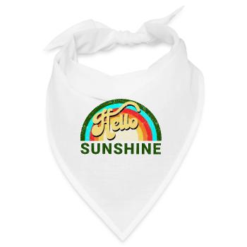 Hallo Sonnenschein - Bandana - Weiß - Vorne