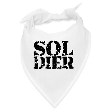 Stempel Soldat Logo Krieg General Freiheitskämpfer - Bandana - Weiß - Vorne