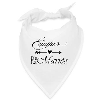 Braut-Team - Bandana - Weiß - Vorne