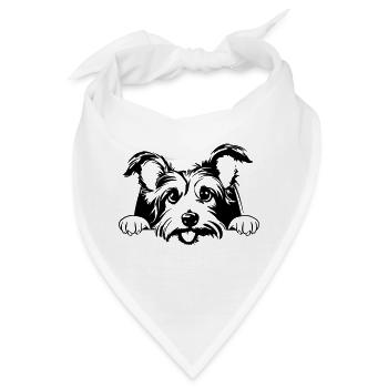 Kleiner Terrier - Bandana - Weiß - Vorne