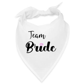 team bride - Bandana - Weiß - Vorne