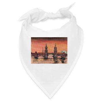 Oberbaumbrücke - Bandana - Weiß - Vorne