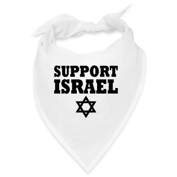 Support israel - Bandana - Weiß - Vorne