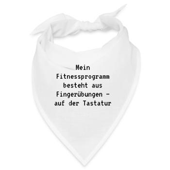Typisch-Gamer - Bandana - Weiß - Vorne