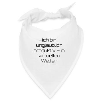 Typisch-Gamer - Bandana - Weiß - Vorne