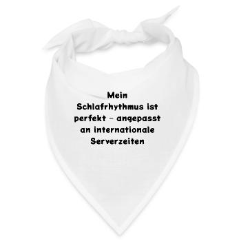 Typisch-Gamer - Bandana - Weiß - Vorne