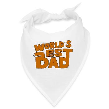DER BESTE VATER DER WELT - Bandana - Weiß - Vorne