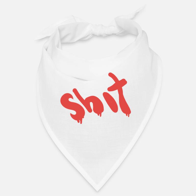 Scheisse text in rot Bandana