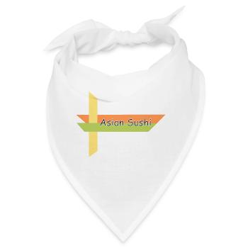 Asian Sushi - Bandana - Weiß - Vorne