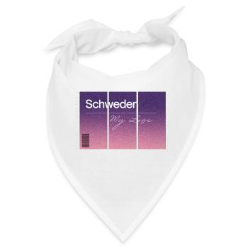 Schweden, my love. Andenken mit GPS Daten - Bandana - Weiß - Vorne