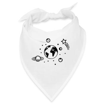 universum 01 - Bandana - Weiß - Vorne