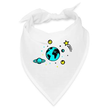 universum 02 - Bandana - Weiß - Vorne