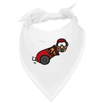 Die Kanone - Bandana - Weiß - Vorne