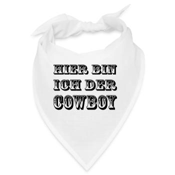 Cowboy Hier - Bandana - Weiß - Vorne