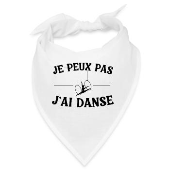Ich kann nicht, ich habe getanzt - Bandana - Weiß - Vorne