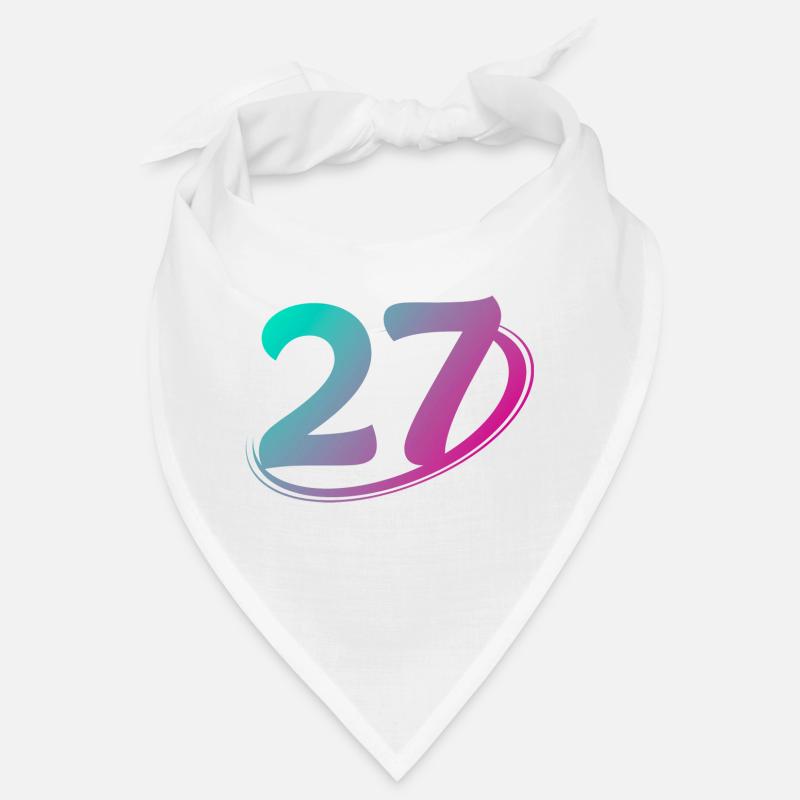 Numéro 27 multicolore Bandana