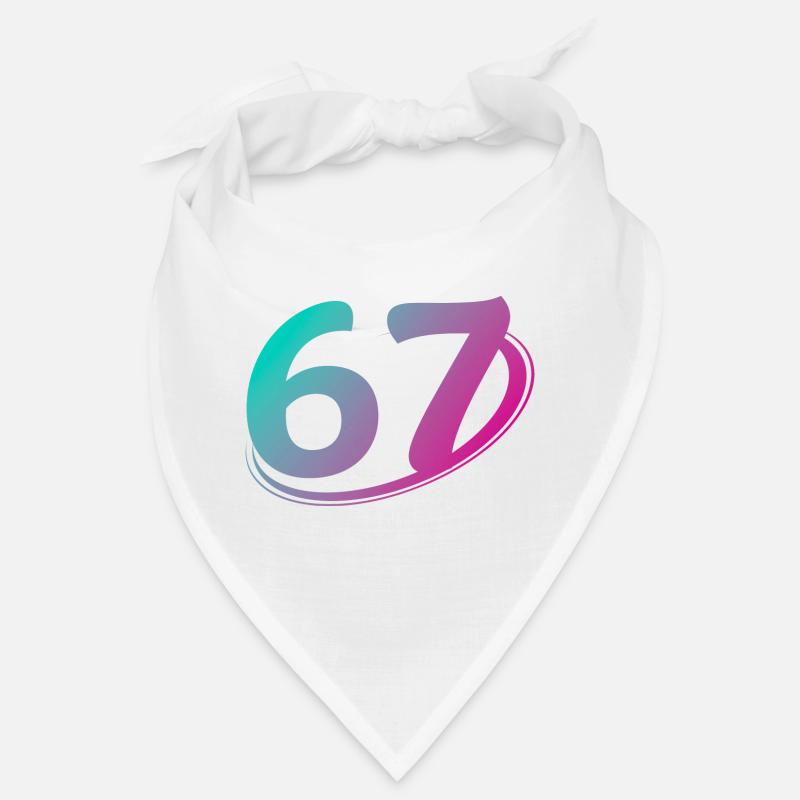 Numéro 67 multicolore Bandana