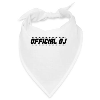 official dj 001 - Bandana - Weiß - Vorne