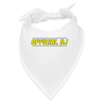 official dj 002 - Bandana - Weiß - Vorne