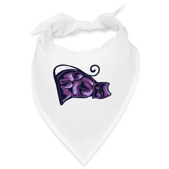 Graff Katze - Bandana - Weiß - Vorne