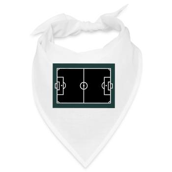 fussball feld - Bandana - Weiß - Vorne
