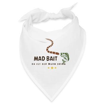 Mad Bait: Wurm im Köder - Bandana - Weiß - Vorne