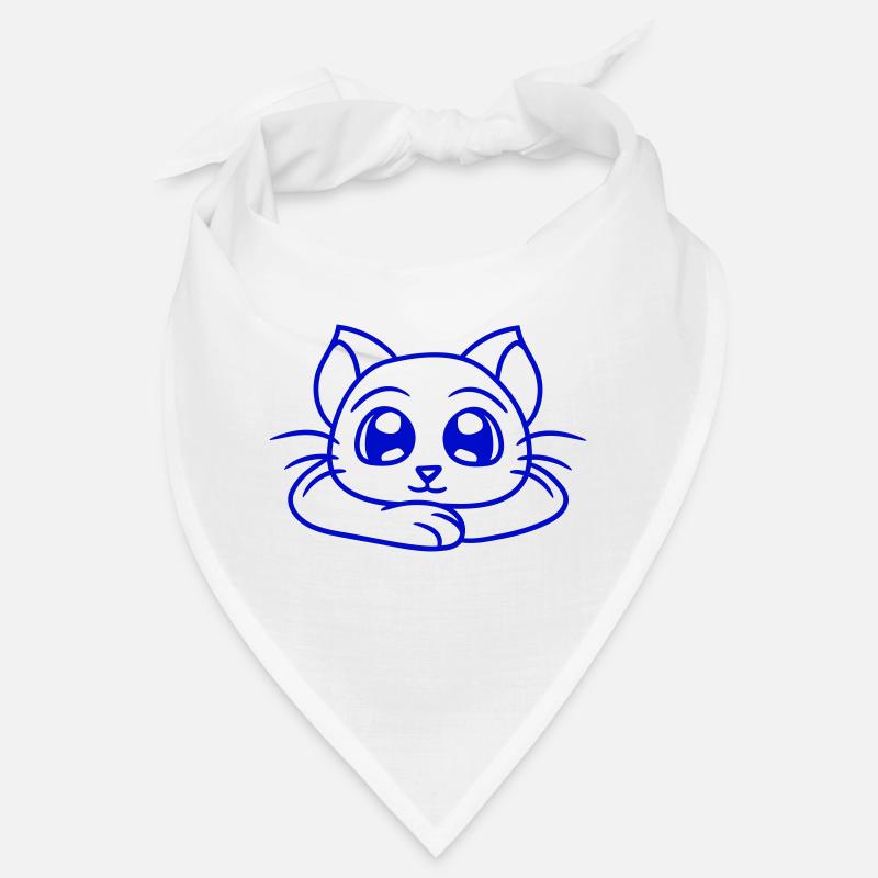 Cute Cat Looks Happy Smiling Kitten Fun Bandana