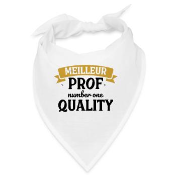 Bester Lehrer - Bandana - Weiß - Vorne