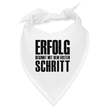 Erfolg Spruch für Gründer Unternehmer Startup - Bandana - Weiß - Vorne