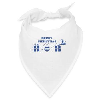 Weihnachtsmann, Videospiel - Bandana - Weiß - Vorne