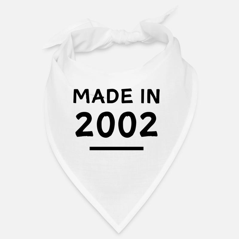 Fabriqué en 2002 - Année de naissance / Anniversaire Bandana