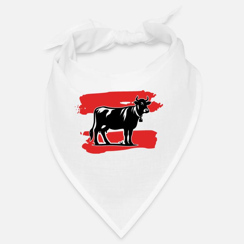 Austria Flag Cow Bandana