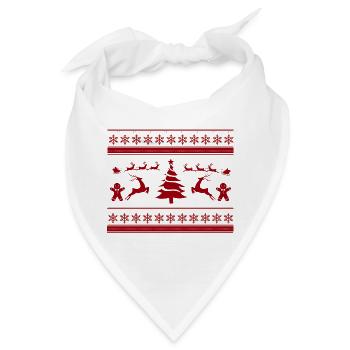 Rennes de Noël - Bandana - Weiß - Vorne