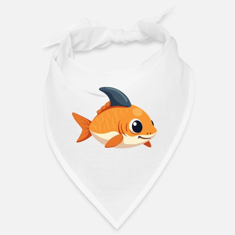 Poisson rouge avec aileron de requin – Osez la différence Bandana