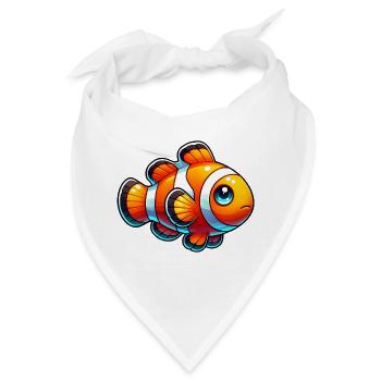 Clownfisch - Bandana - Weiß - Vorne
