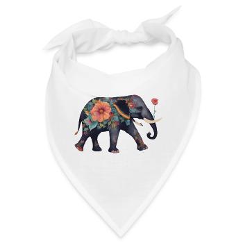 Elephant - Bandana - Weiß - Vorne