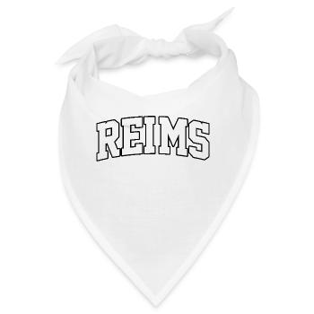 Reims Logo: Kollegiales Design im französischen Stil - Bandana - Weiß - Vorne