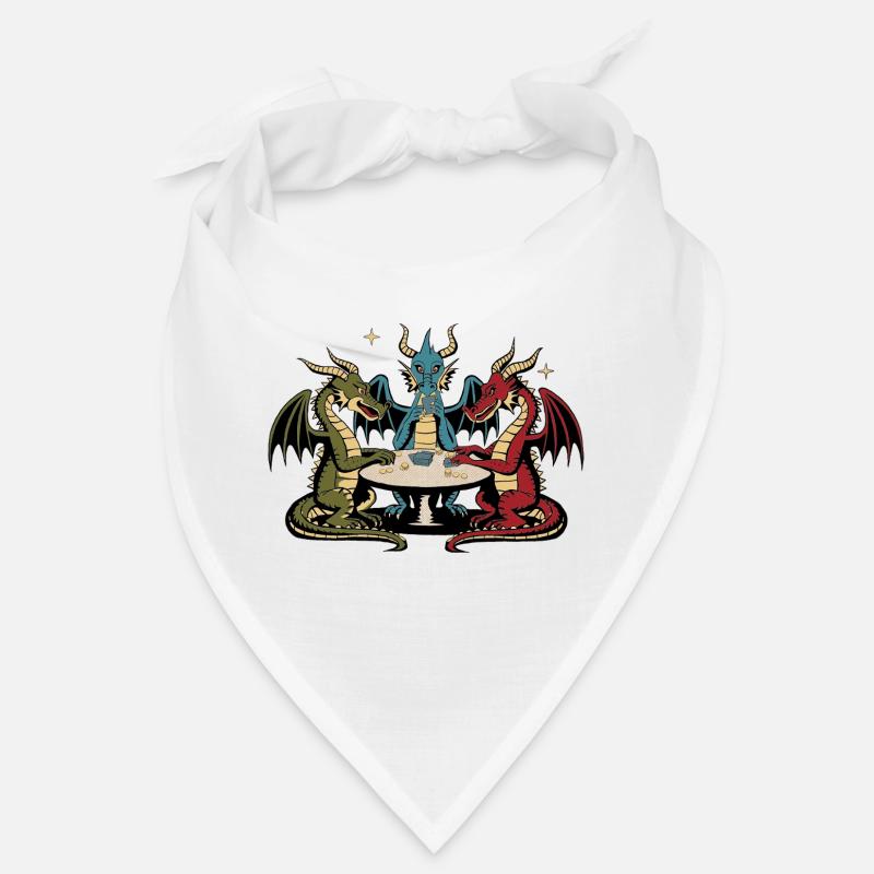 Dragons playing cards Bandana
