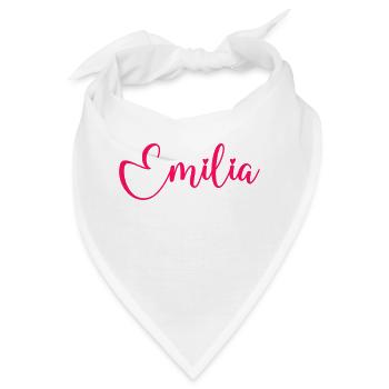 emilia name - Bandana - Weiß - Vorne